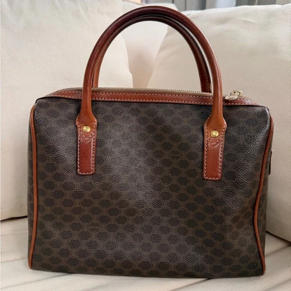 Vintage Celine Brown Macadam Boston - Picture 2 of 14